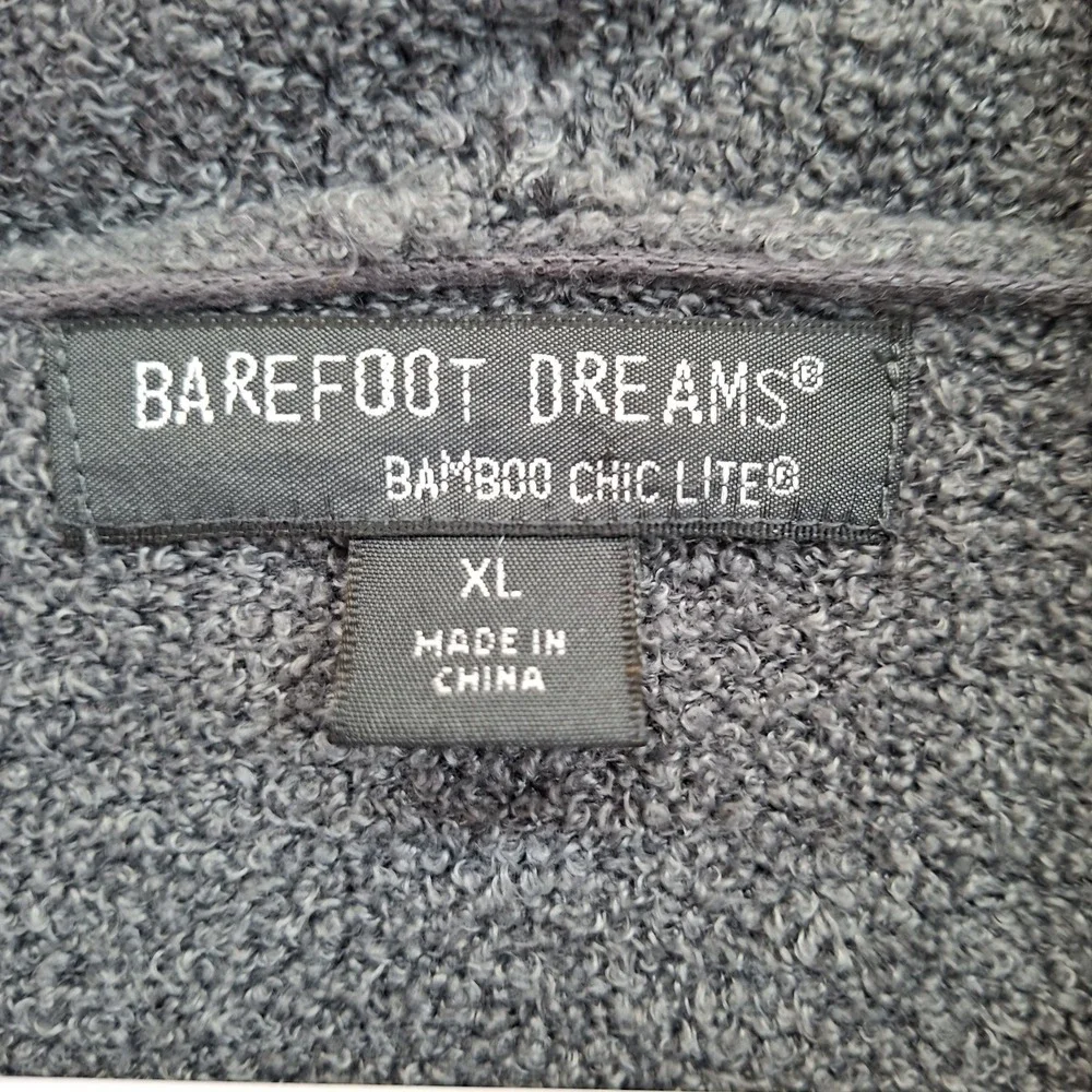 Barefoot Dreams Duster Cardigan XL Gray‎ Cozy Chic Lite Pockets Open Front